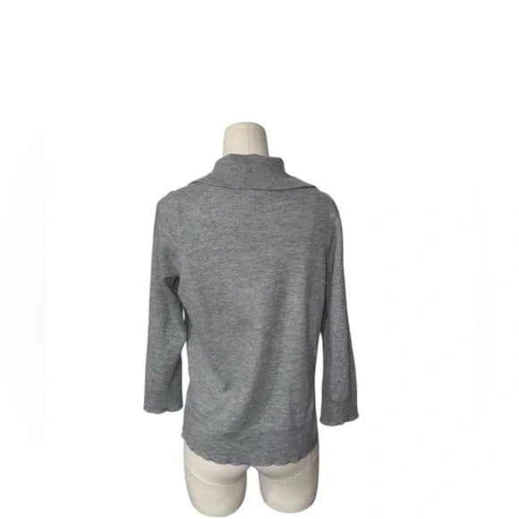 LESET V Neck Sweater Gray - Picture 4 of 5